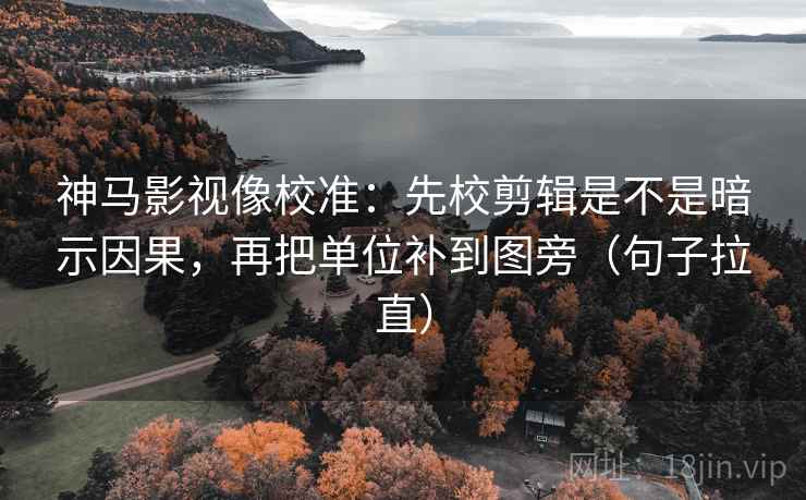 神马影视像校准：先校剪辑是不是暗示因果，再把单位补到图旁（句子拉直）
